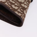 Christian Dior Trotter Canvas Accessory Case Brown Gold Tone Auth 191790V-15