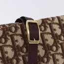 Christian Dior Trotter Canvas Accessory Case Brown Gold Tone Auth 191790V-17