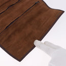 Christian Dior Trotter Canvas Accessory Case Brown Gold Tone Auth 191790V-20