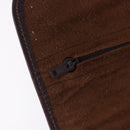 Christian Dior Trotter Canvas Accessory Case Brown Gold Tone Auth 191790V-9