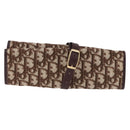 Christian Dior Trotter Canvas Accessory Case Brown Gold Tone Auth 191790V-13