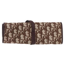 Christian Dior Trotter Canvas Accessory Case Brown Gold Tone Auth 191790V-2