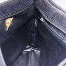 BALLY Chain Shoulder Bag Leather Black Gold Tone Auth 191794-18