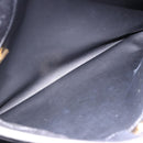 BALLY Chain Shoulder Bag Leather Black Gold Tone Auth 191794-21
