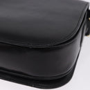 CELINE Horse Carriage Shoulder Bag Leather Black Auth 191795-13