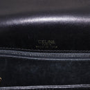 CELINE Horse Carriage Shoulder Bag Leather Black Auth 191795-16