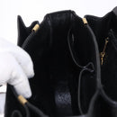 CELINE Horse Carriage Shoulder Bag Leather Black Auth 191795-19