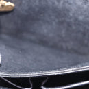 CELINE Horse Carriage Shoulder Bag Leather Black Auth 191795-20