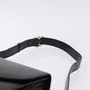 CELINE Horse Carriage Shoulder Bag Leather Black Auth 191795-8