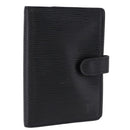 LOUIS VUITTON Epi Agenda PM Day Planner Cover Black R20052 LV Auth 191796-1