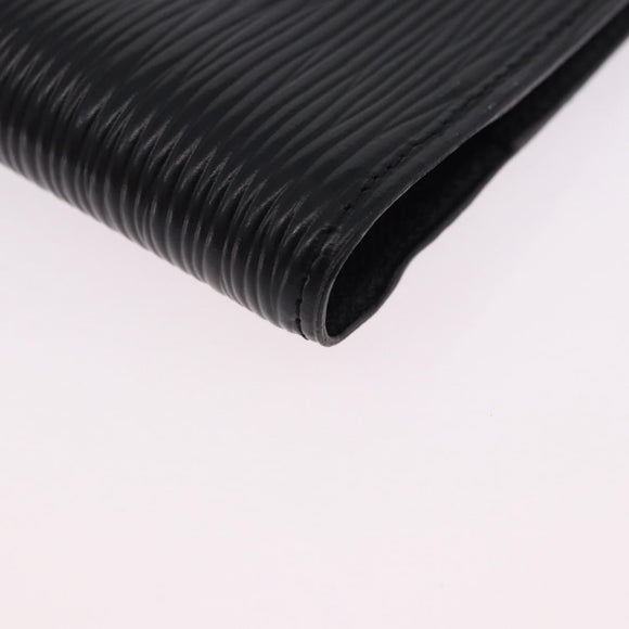 LOUIS VUITTON Epi Agenda PM Day Planner Cover Black R20052 LV Auth 191796