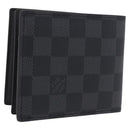 LOUIS VUITTON Damier Grafitte Portefeuille Amerigo Wallet N60053 LV Auth 191797M-1