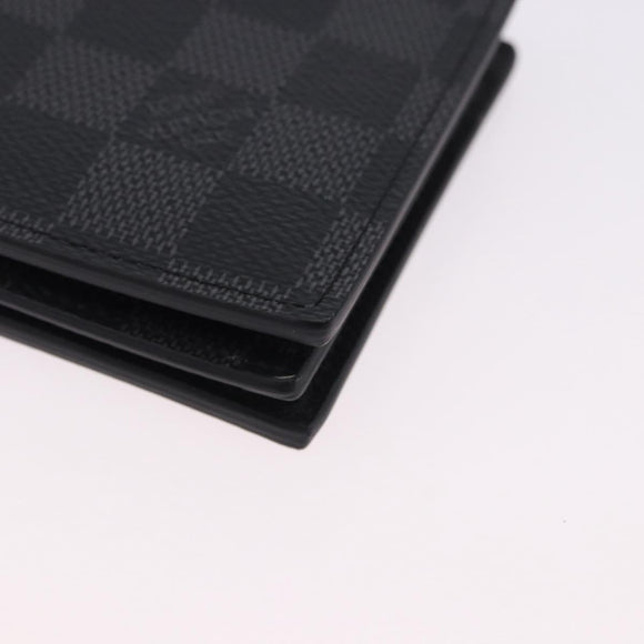 LOUIS VUITTON Damier Grafitte Portefeuille Amerigo Wallet N60053 LV Auth 191797M