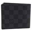 LOUIS VUITTON Damier Grafitte Portefeuille Amerigo Wallet N60053 LV Auth 191797M-13