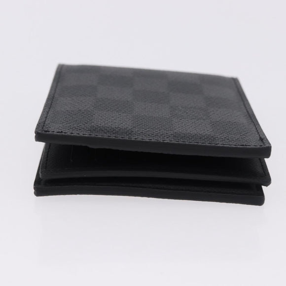 LOUIS VUITTON Damier Grafitte Portefeuille Amerigo Wallet N60053 LV Auth 191797M