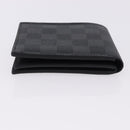 LOUIS VUITTON Damier Grafitte Portefeuille Amerigo Wallet N60053 LV Auth 191797M-5