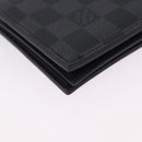 LOUIS VUITTON Damier Grafitte Portefeuille Amerigo Wallet N60053 LV Auth 191797M-7