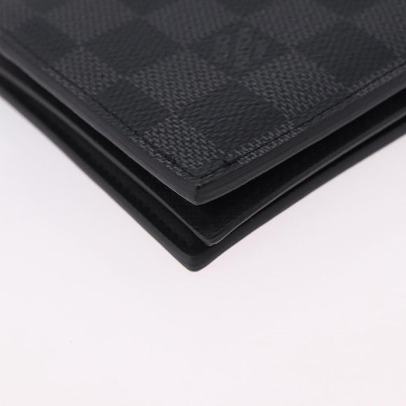 LOUIS VUITTON Damier Grafitte Portefeuille Amerigo Wallet N60053 LV Auth 191797M