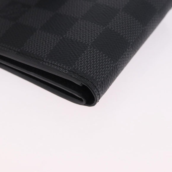 LOUIS VUITTON Damier Grafitte Portefeuille Amerigo Wallet N60053 LV Auth 191797M
