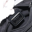 PRADA Shoulder Bag Nylon Black Silver Auth 191800V-16