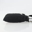 PRADA Shoulder Bag Nylon Black Silver Auth 191800V-4