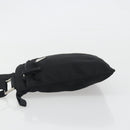 PRADA Shoulder Bag Nylon Black Silver Auth 191800V-5
