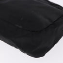 PRADA Pouch Nylon Black Silver Auth 191801-16