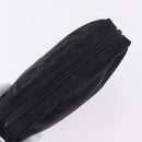 PRADA Pouch Nylon Black Silver Auth 191801-5