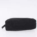 PRADA Pouch Nylon Black Silver Auth 191801-6