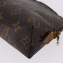 LOUIS VUITTON Monogram Pochette Cosmetic PM Cosmetic Pouch M47515 LV Auth 191802-16