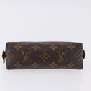 LOUIS VUITTON Monogram Pochette Cosmetic PM Cosmetic Pouch M47515 LV Auth 191802-6