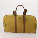 PRADA Boston Bag Hand Bag Nylon 3 Set Khaki Blue Auth 191805-2