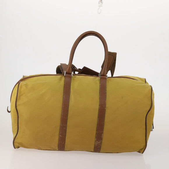 PRADA Boston Bag Hand Bag Nylon 3 Set Khaki Blue Auth 191805