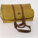 PRADA Boston Bag Hand Bag Nylon 3 Set Khaki Blue Auth 191805-5