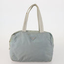 PRADA Boston Bag Hand Bag Nylon 3 Set Khaki Blue Auth 191805-9