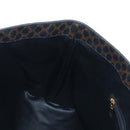CELINE Macadam Canvas Hand Bag PVC Leather Black Gold Auth 191811V-17