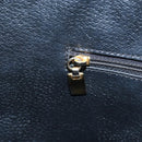 CELINE Macadam Canvas Hand Bag PVC Leather Black Gold Auth 191811V-19