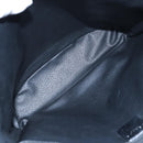 CELINE Macadam Canvas Hand Bag PVC Leather Black Gold Auth 191813V-11