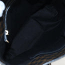 CELINE Macadam Canvas Tote Bag PVC Leather Black Gold Auth 191814V-11