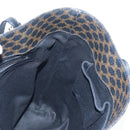 CELINE Macadam Canvas Tote Bag PVC Leather Black Gold Auth 191814V-18