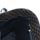 CELINE Macadam Canvas Tote Bag PVC Leather Black Gold Auth 191814V-19