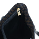 CELINE Macadam Canvas Tote Bag PVC Leather Black Gold Auth 191815V-20