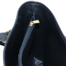 CELINE Macadam Canvas Hand Bag PVC Leather Black Gold Auth 191816V-24