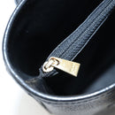 CELINE Macadam Canvas Hand Bag PVC Leather Black Gold Auth 191816V-26