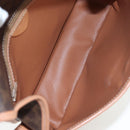 CELINE Macadam Canvas Shoulder Bag PVC Leather Brown Gold Auth 191817V-11