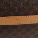 CELINE Macadam Canvas Boston Bag PVC Leather Brown Gold Auth 191818V-10