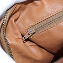 CELINE Macadam Canvas Boston Bag PVC Leather Brown Gold Auth 191818V-21