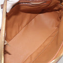 CELINE Macadam Canvas Hand Bag PVC Leather Brown Gold Auth 191819A-11