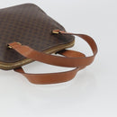 CELINE Macadam Canvas Hand Bag PVC Leather Brown Gold Auth 191819A-7