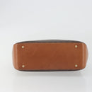 CELINE Macadam Canvas Hand Bag PVC Leather Brown Gold Auth 191819A-5